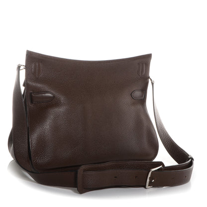 Hermes Taurillon Clemence Jypsiere 34 Chocolate 3 of 8