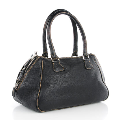Chanel Calfskin Large Tassel Bowler Black 3 of 7