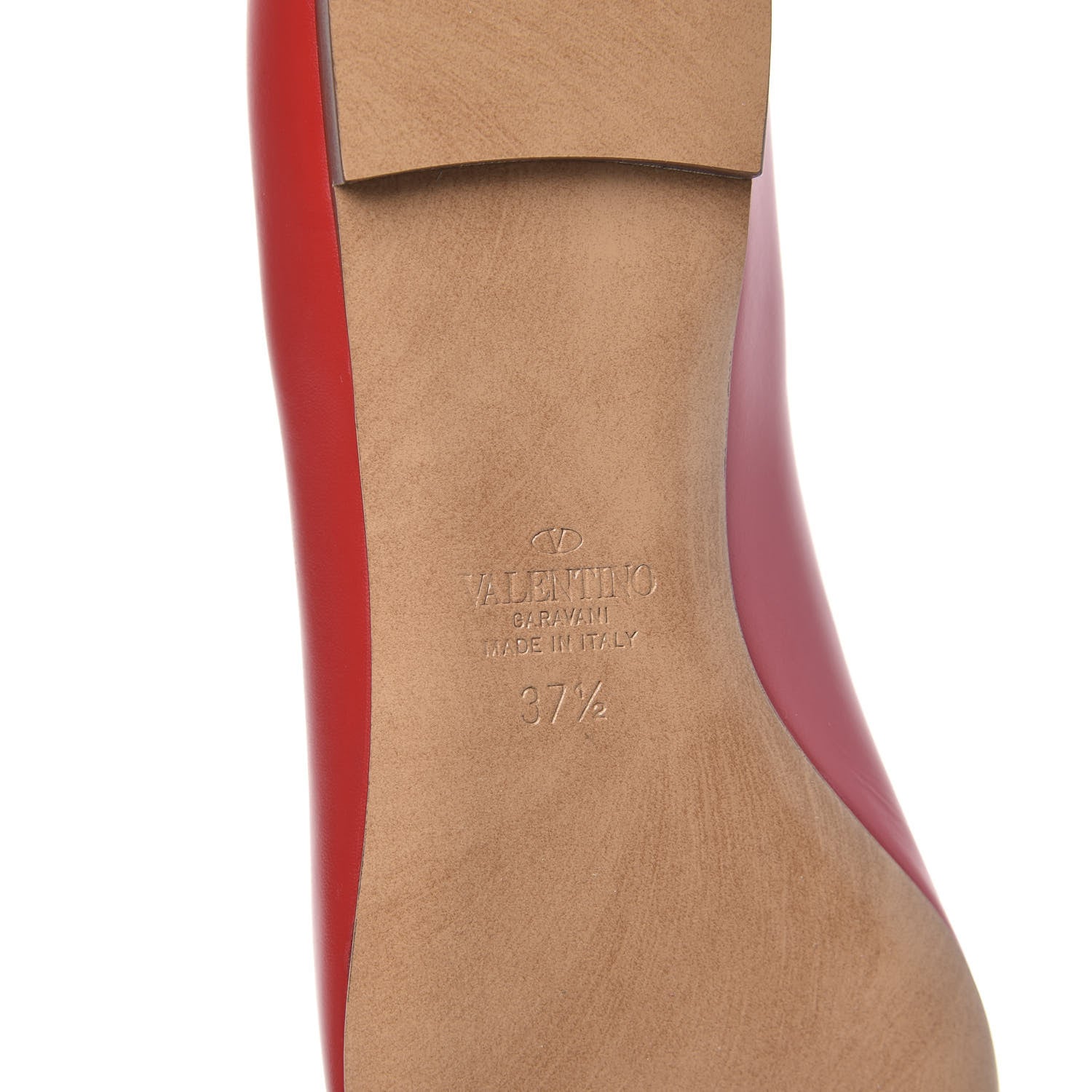 Valentino Garavani Nappa Vlogo Flats 37.5 Rouge Pur 7 of 9