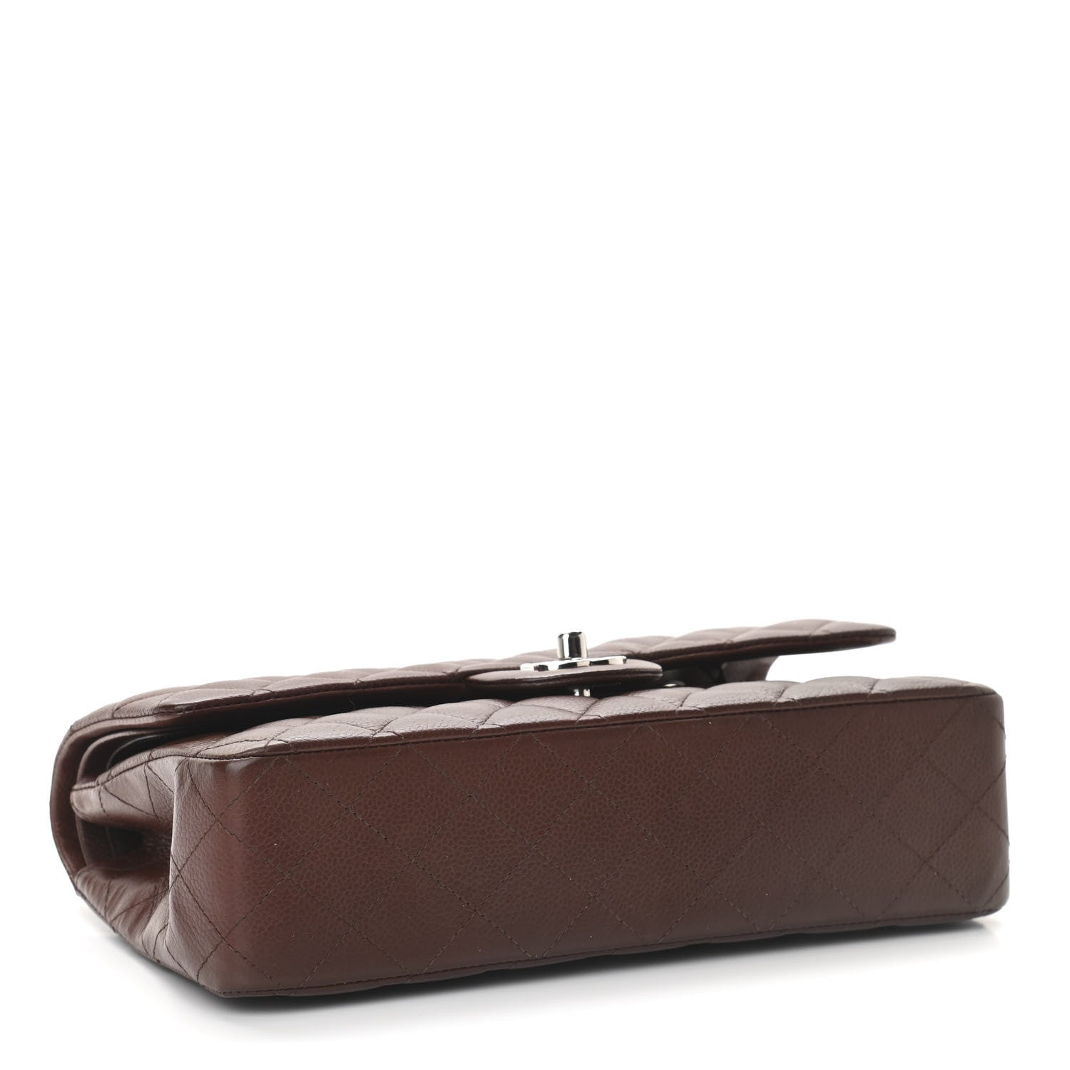 Chanel Caviar Quilted Medium Double Flap Burgundy 4 of 13