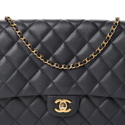 Chanel Caviar Quilted Clutch With Chain Flap Black 10 of 11