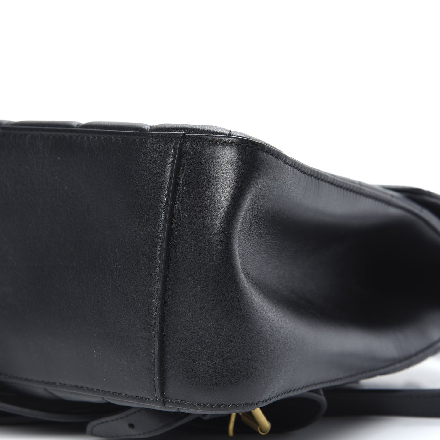 Calfskin Bamboo Trapuntata Queen Margaret Backpack Black