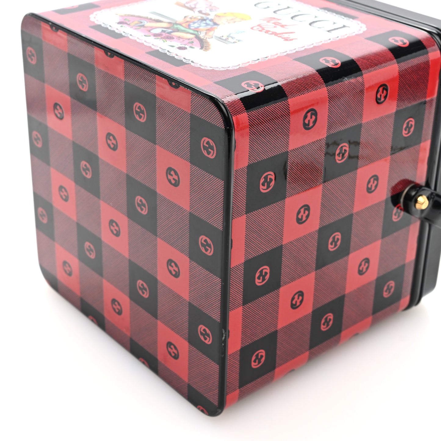 Metal Enamel Mad Cookies Top Handle Bag Multicolor