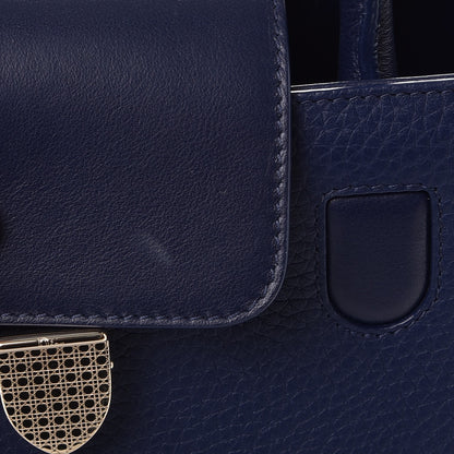 Christian Dior Bullcalf Medium Diorever Flap Navy 10 of 10