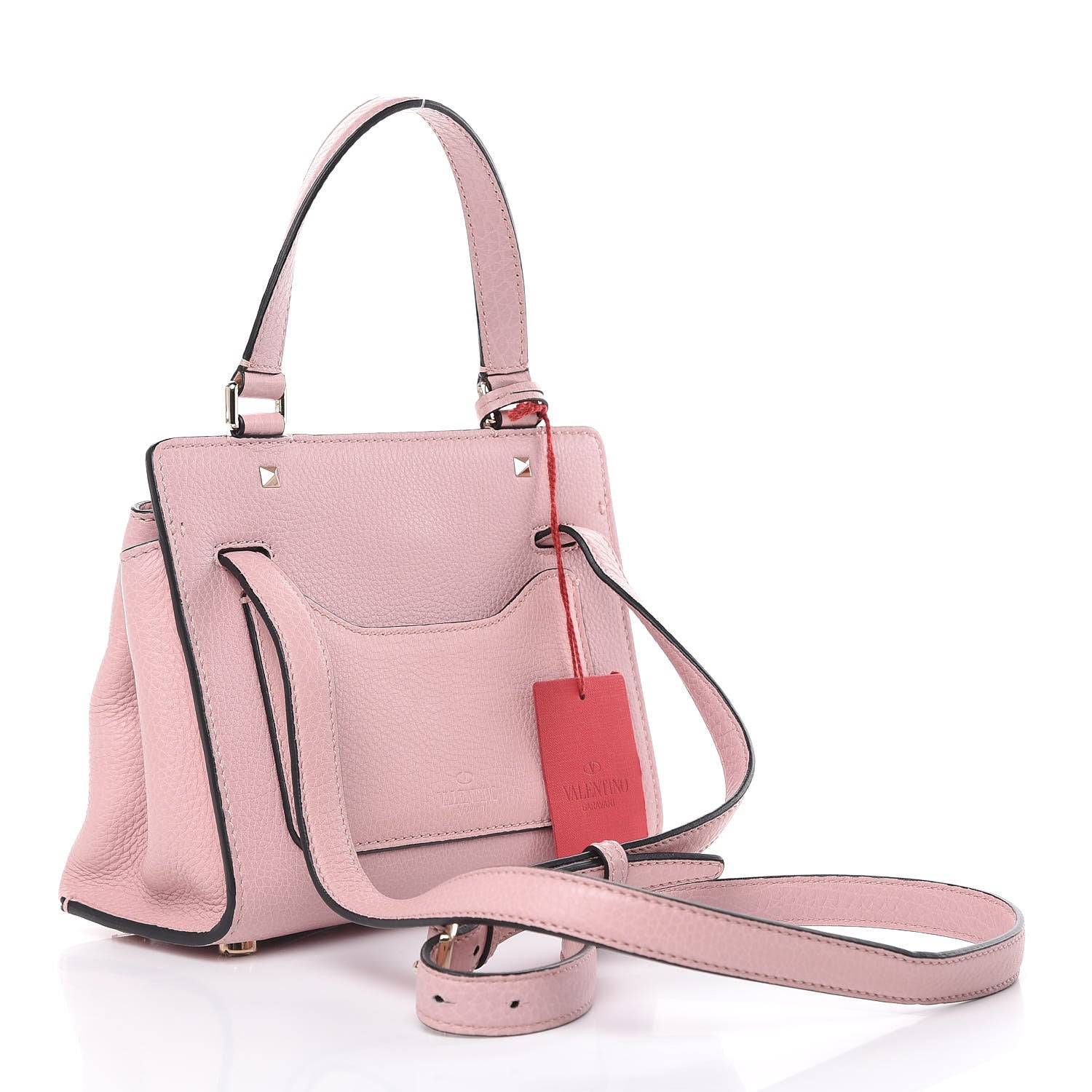 Valentino Garavani Pebbled Calfskin Small Joylock Satchel Loto 3 of 11