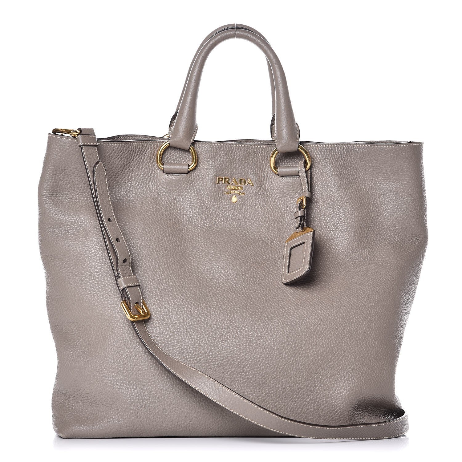 Prada Vitello Daino Tote Argilla 1 of 10