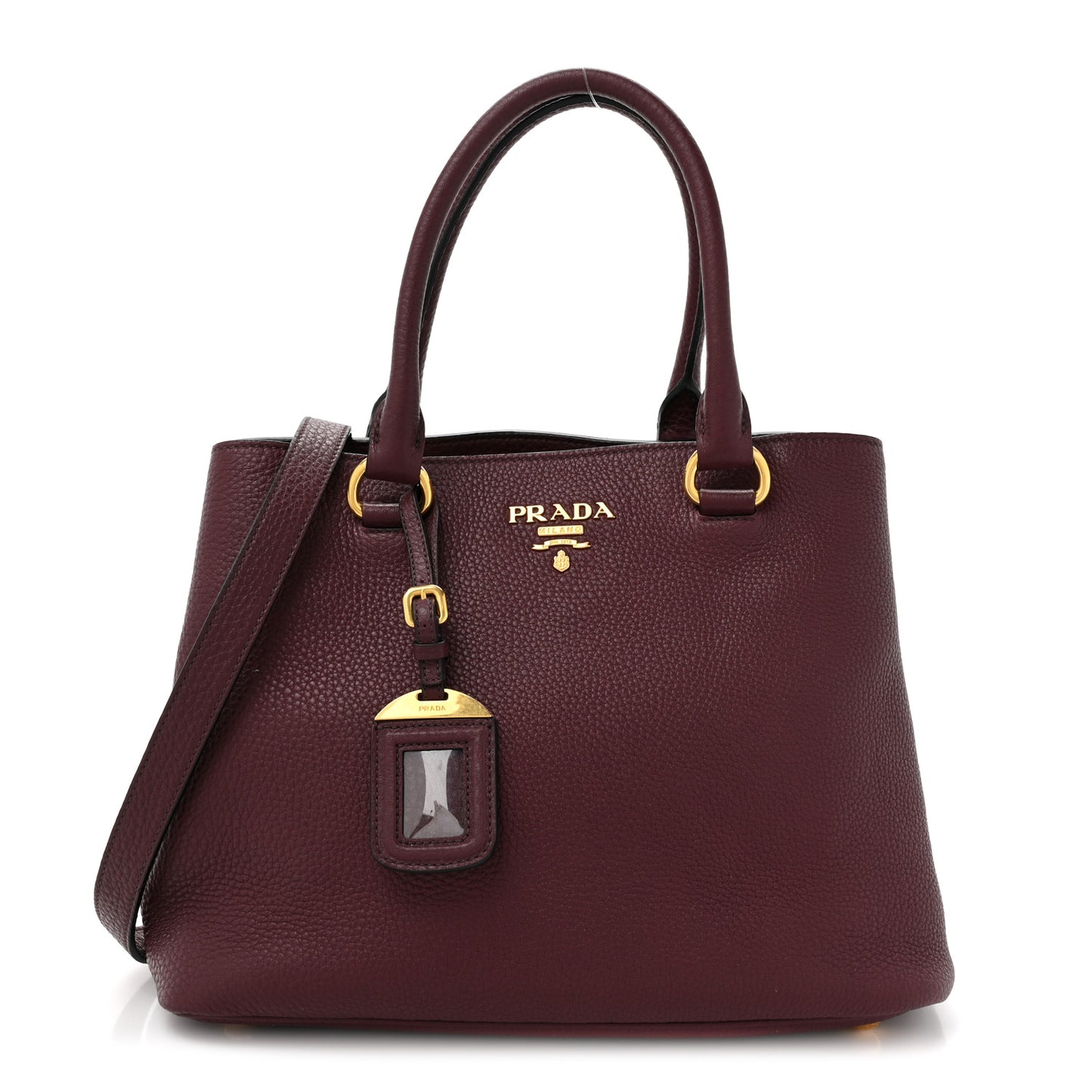 Vitello Daino Top Handle Bag Granato