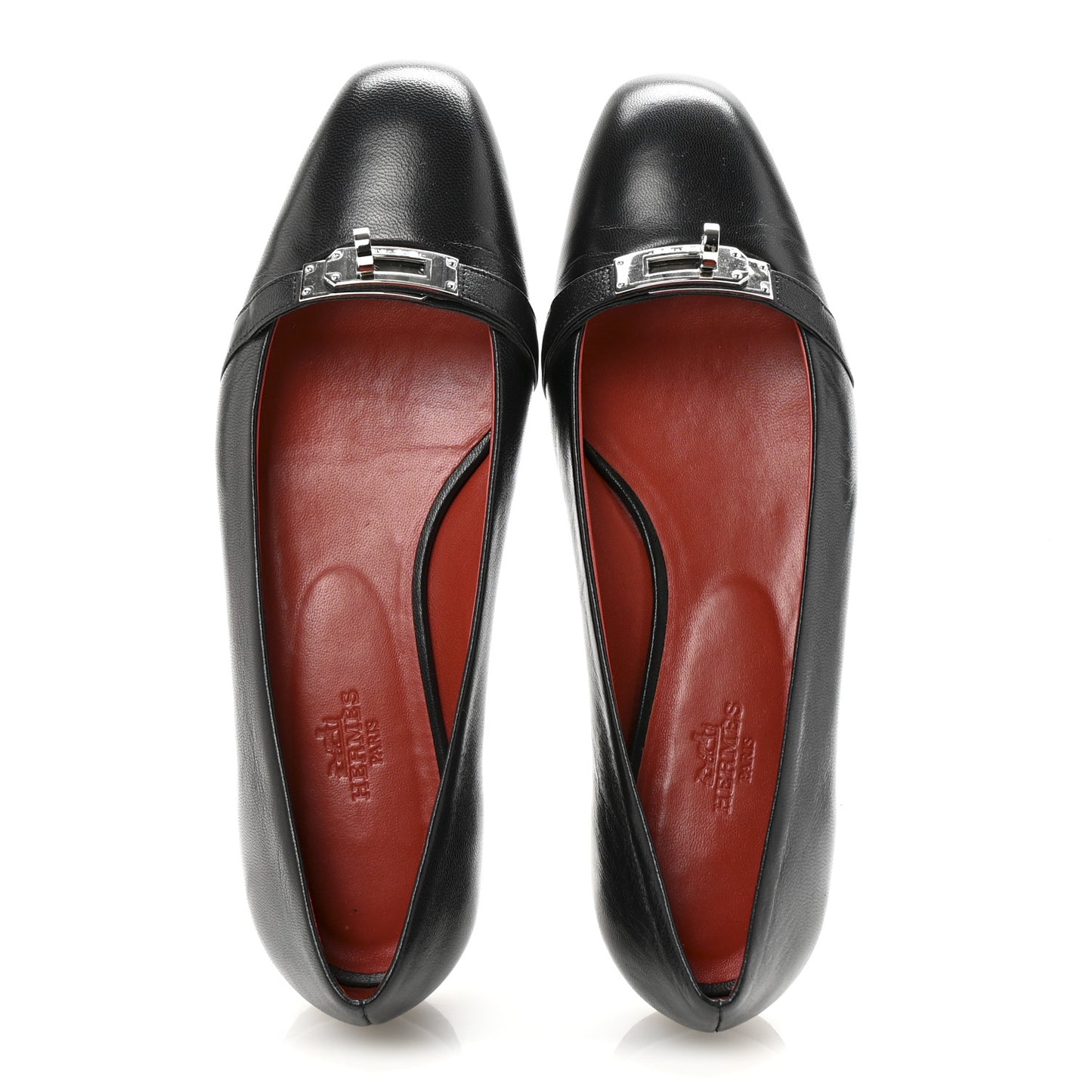 Goatskin Bilbao Ballerina Flats 37.5 Black