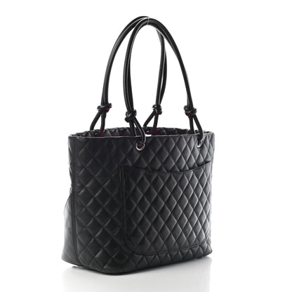 Chanel Calfskin Quilted Large Cambon Tote Black 3 of 9