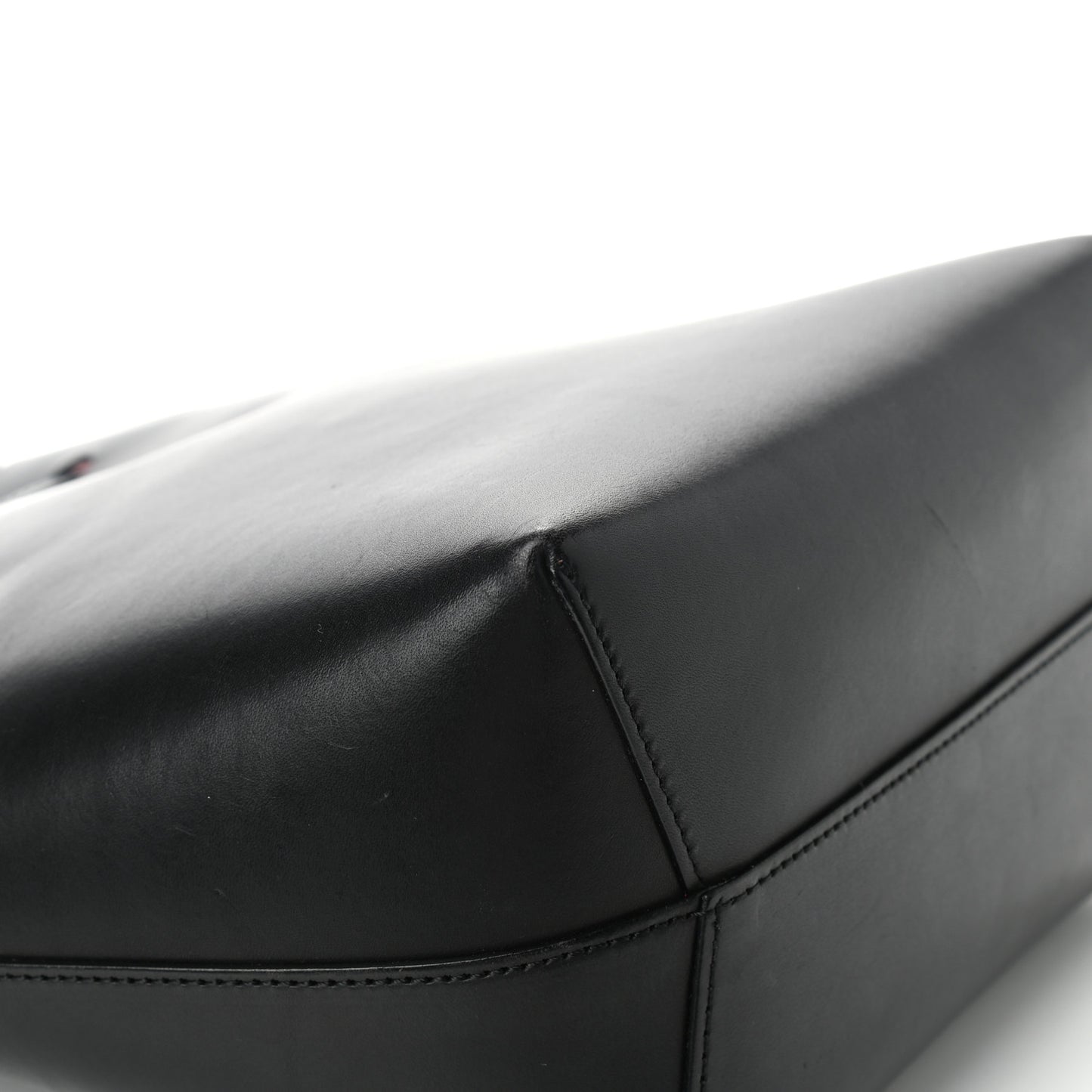 Calfskin Mini Bucket Bag Black Flamma