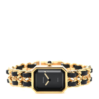 Chanel Stainless Steel Lambskin 20mm Chain Premiere Quartz Watch Gold XL 2 of 4