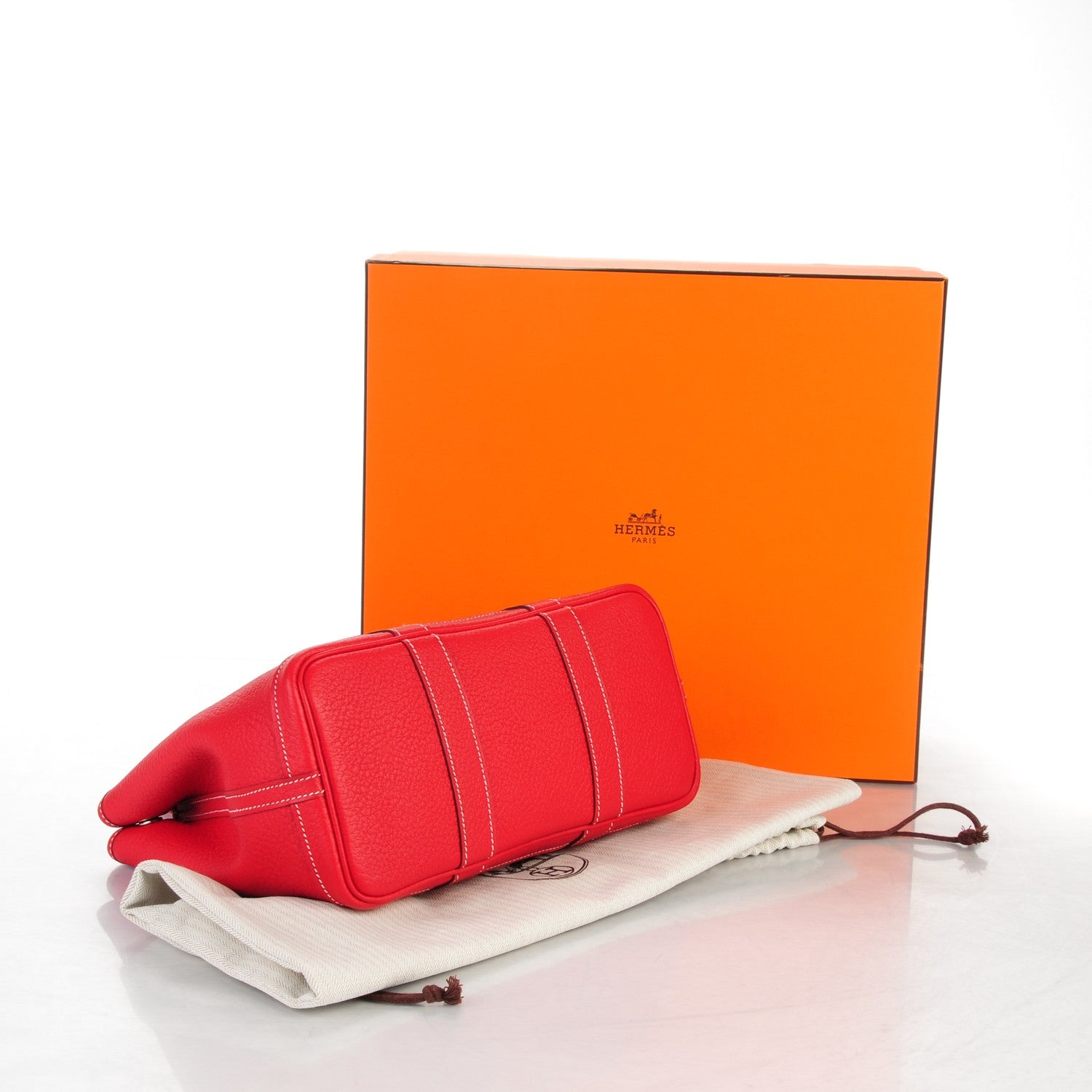 Hermes Vache Country Garden Party TPM 30 Rouge Casaque 4 of 6