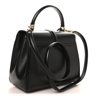 Celine Satinated Calfskin Small 16 Top Handle Bag Black 3 of 9