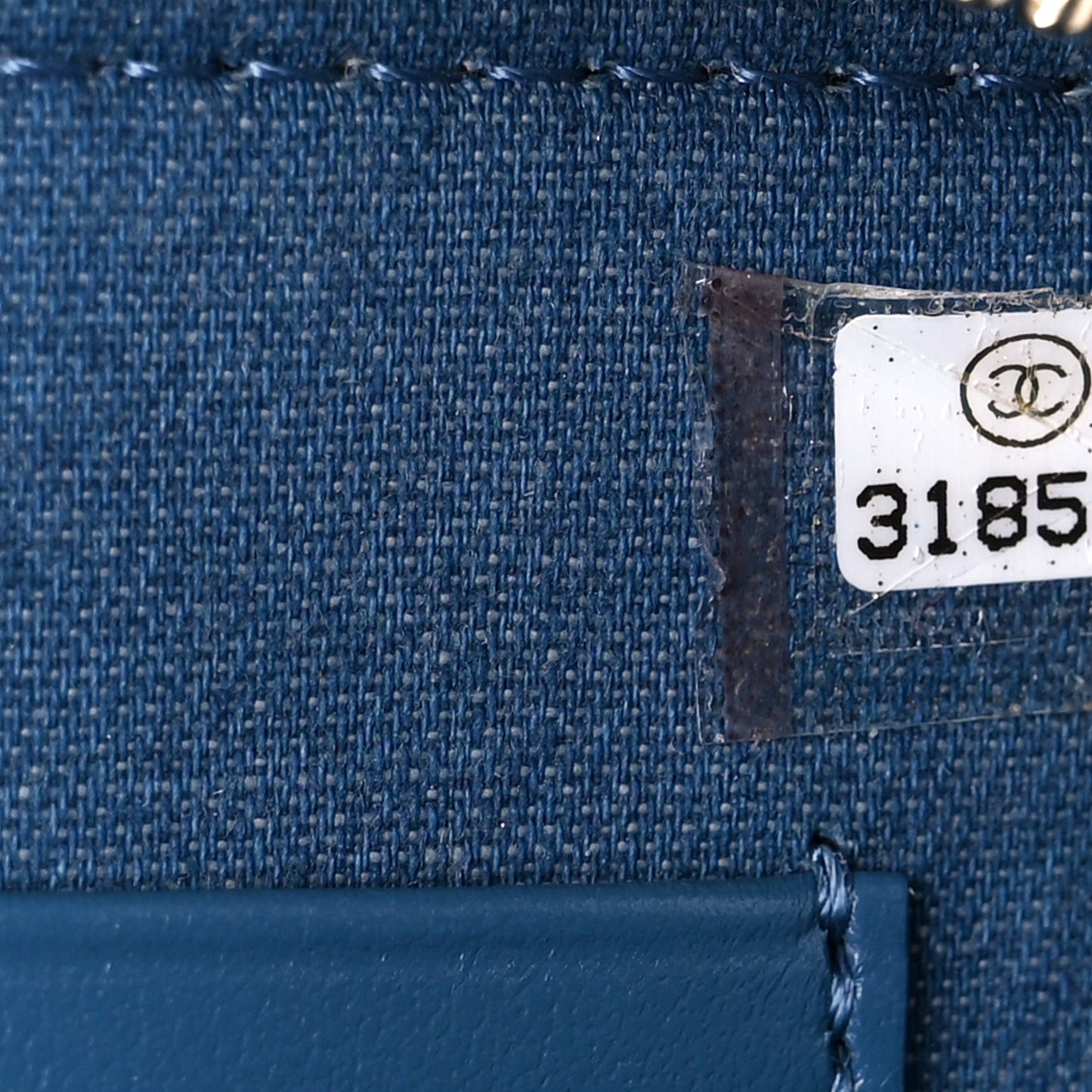 Denim Quilted CC Pearl Crush Camera Case Blue