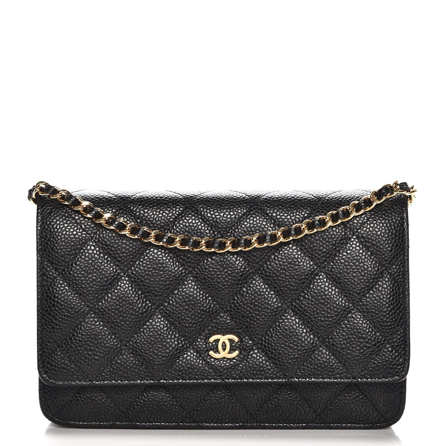 Chanel Caviar Quilted Wallet On Chain WOC Black 1 of 9
