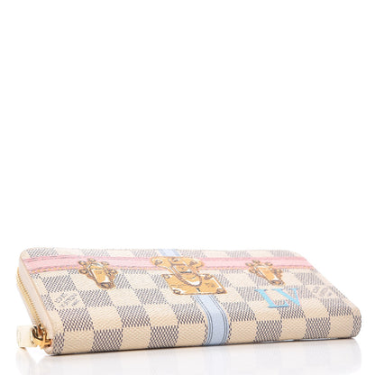 Louis Vuitton Damier Azur Summer Trunks Clemence Wallet 4 of 14