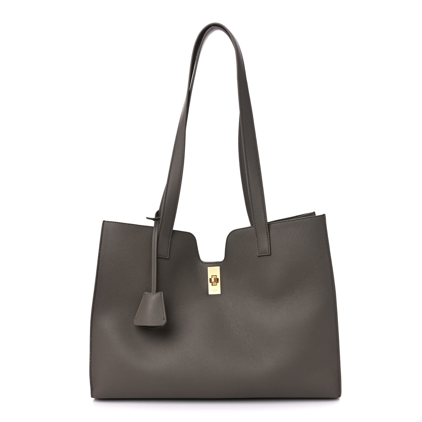 Grained Calfskin Cabas 16 Bag Smokey Taupe