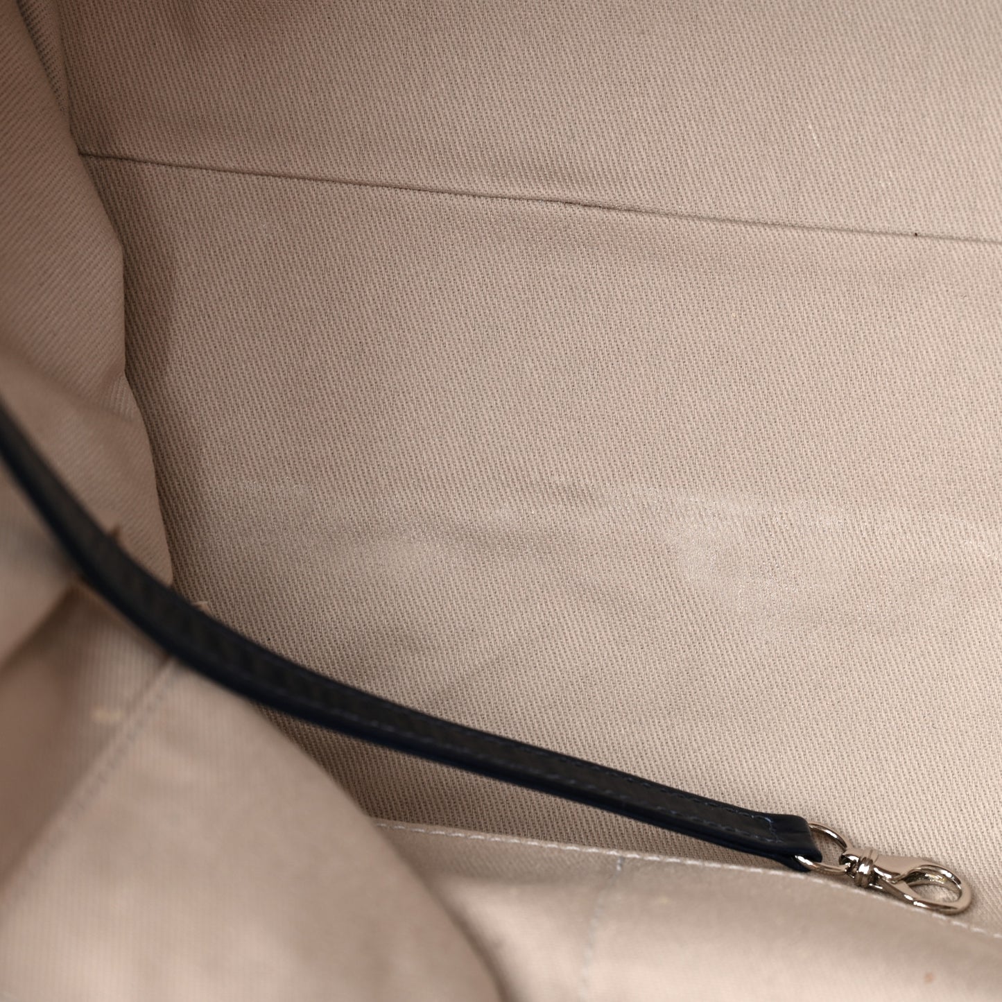Glazed Calfskin Large Deauville Tote Blue