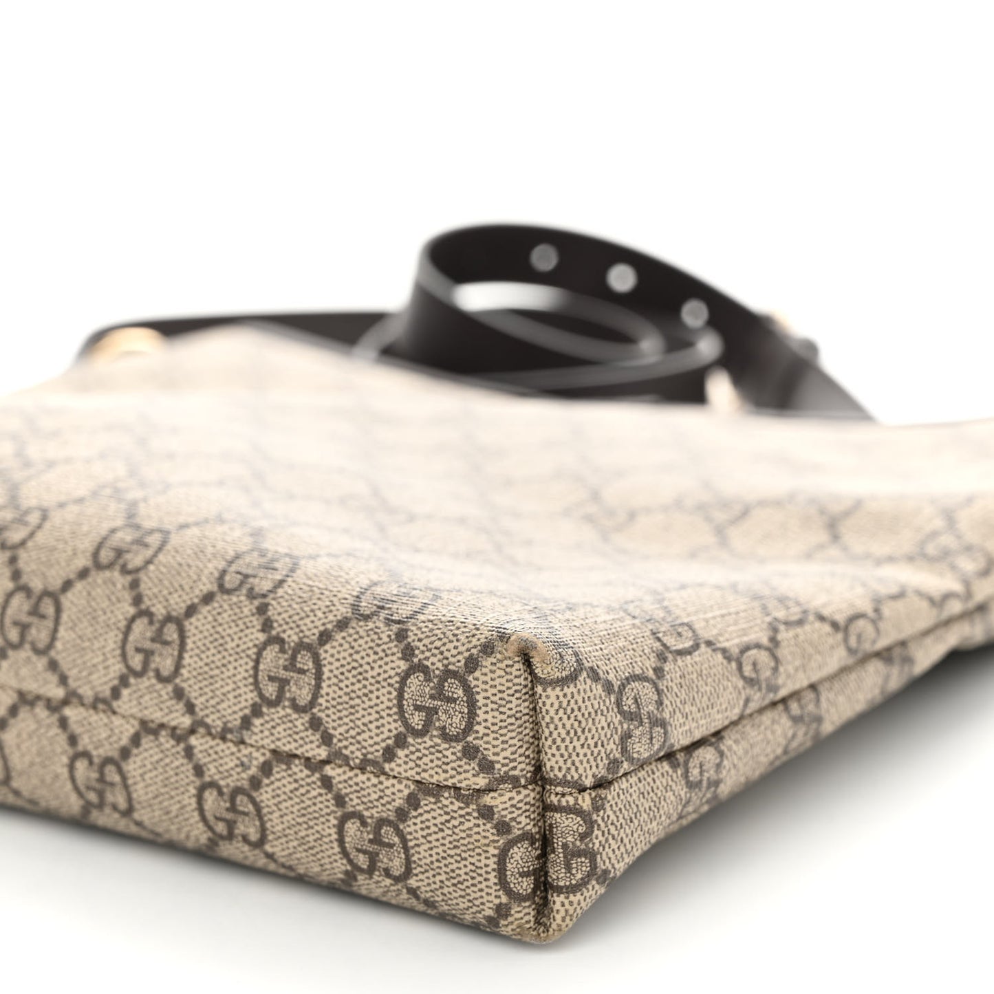 GG Plus Monogram Medium Flat Messenger Bag Dark Brown