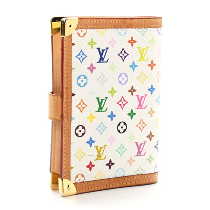 Louis Vuitton Monogram Multicolor Small Ring Agenda Cover White 3 of 8