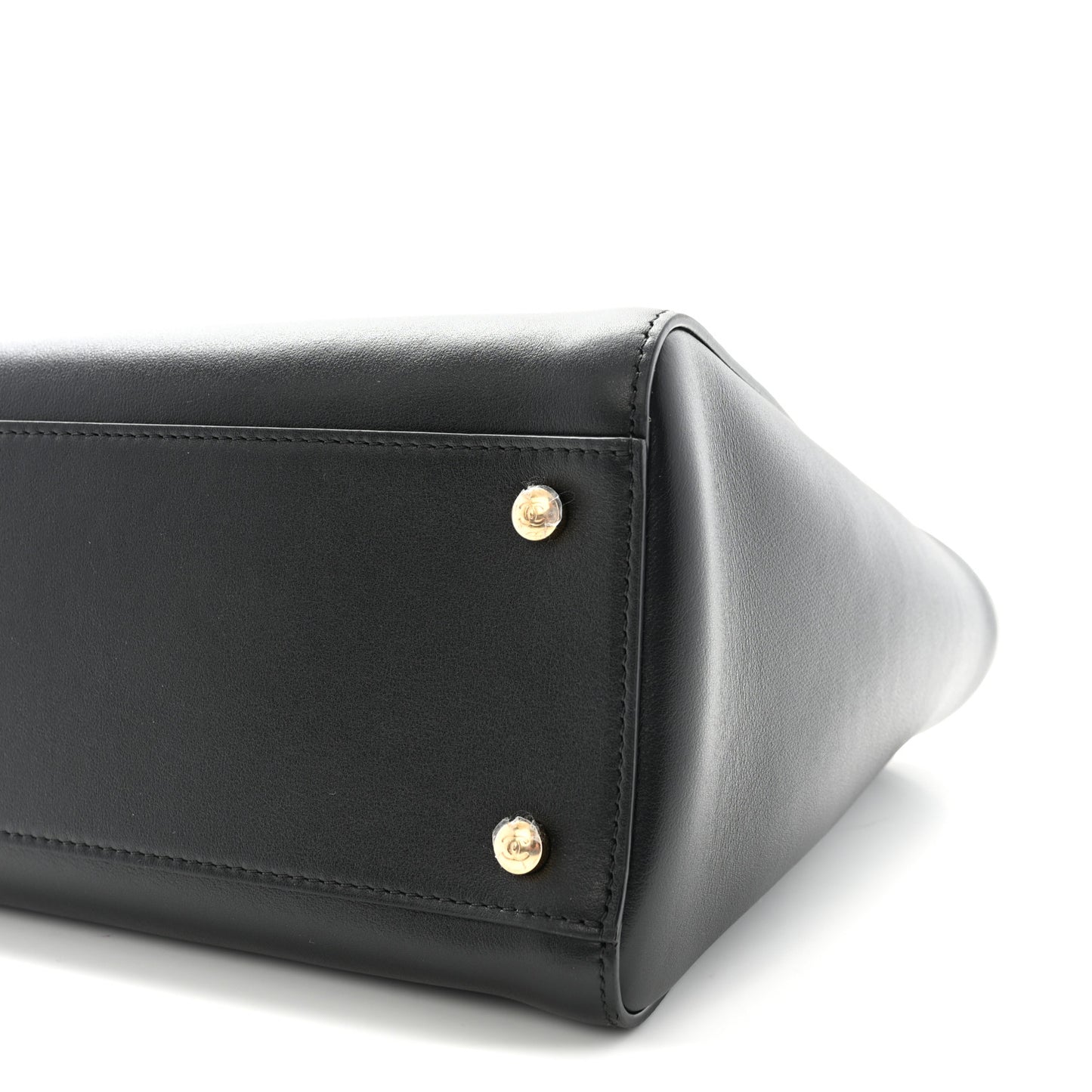 Calfskin Archetype Small Shopping Tote Black