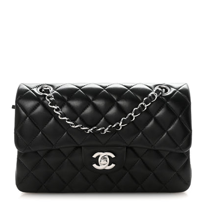 Chanel Lambskin Quilted Small Double Flap Black 1 of 12