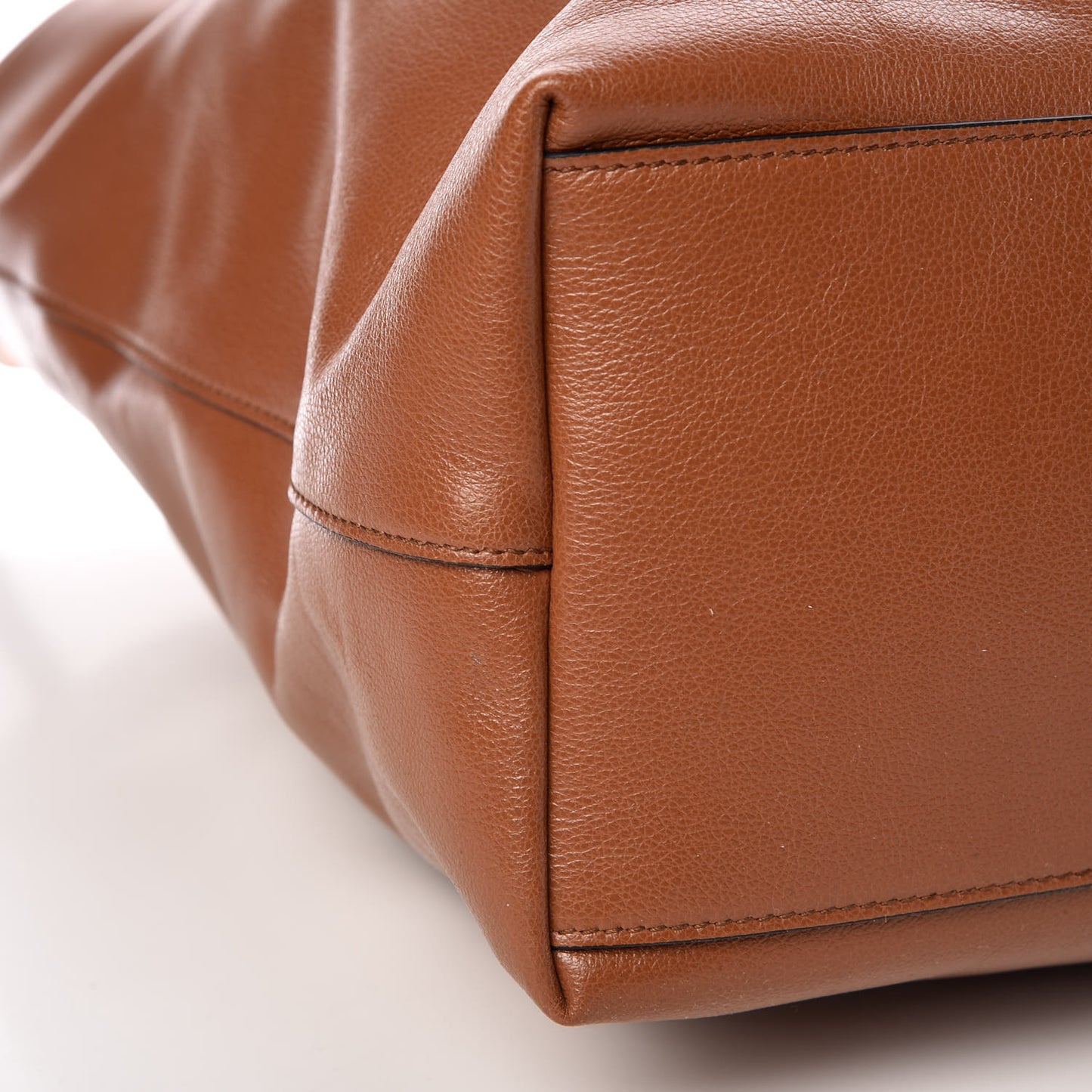 Soft Calf Shopping Tote Cannella