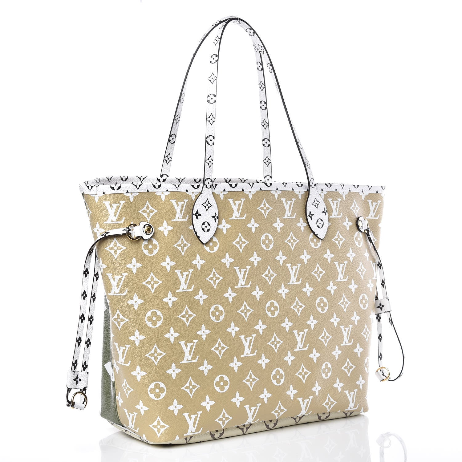 Louis Vuitton Monogram Giant Neverfull MM Kaki 4 of 10