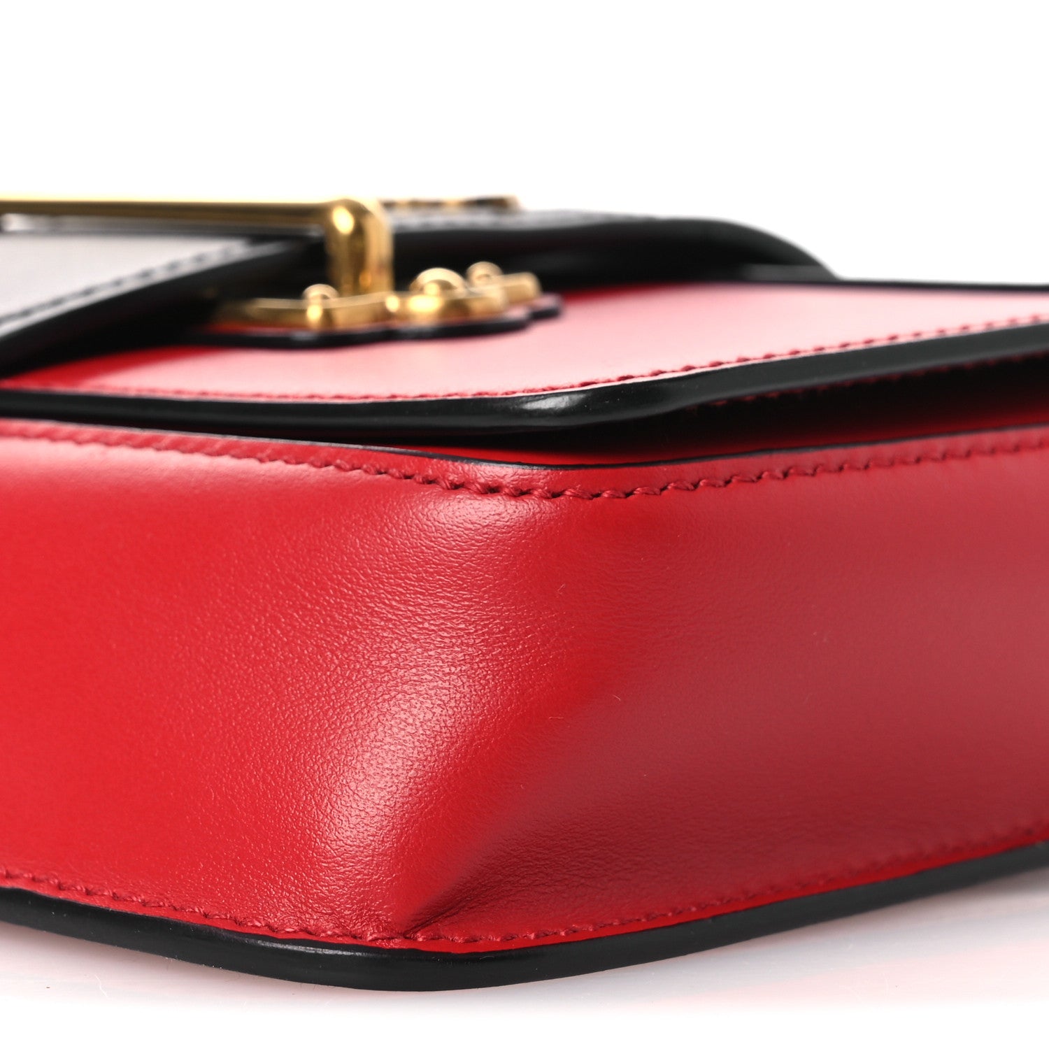 Prada Saffiano City Calf Cahier Belt Bag Fuoco Black 9 of 11