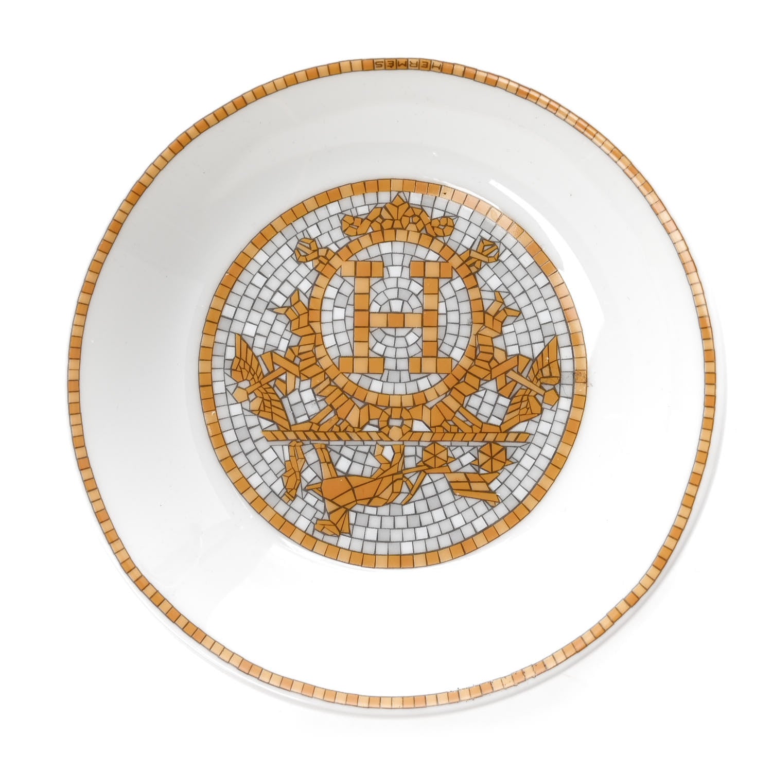 Hermes Porcelain Mosaique au 24 Soy Dish 1 of 7