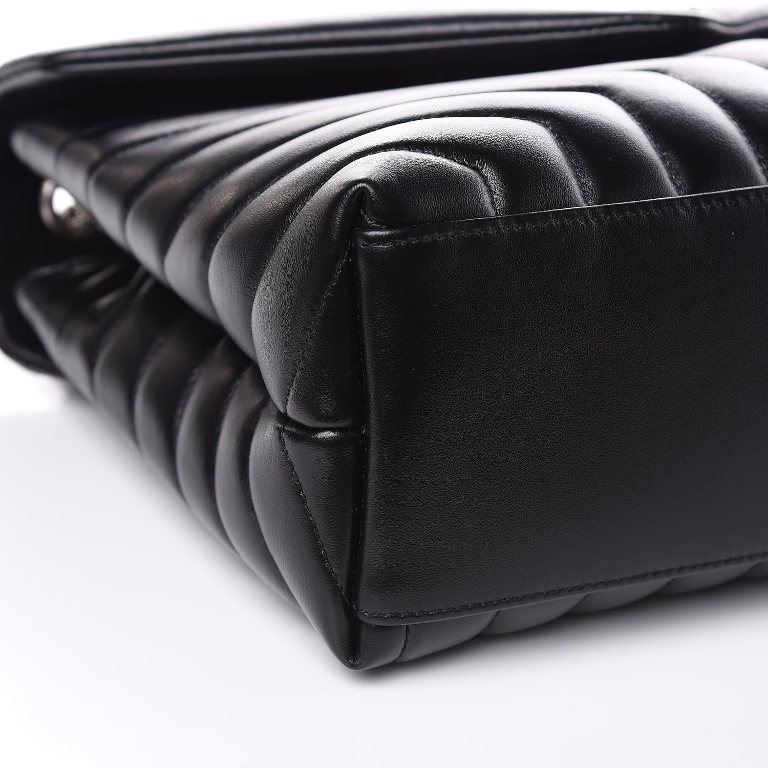 Saint Laurent Calfskin Y Quilted Monogram Medium Loulou Chain Satchel Black 9 of 12
