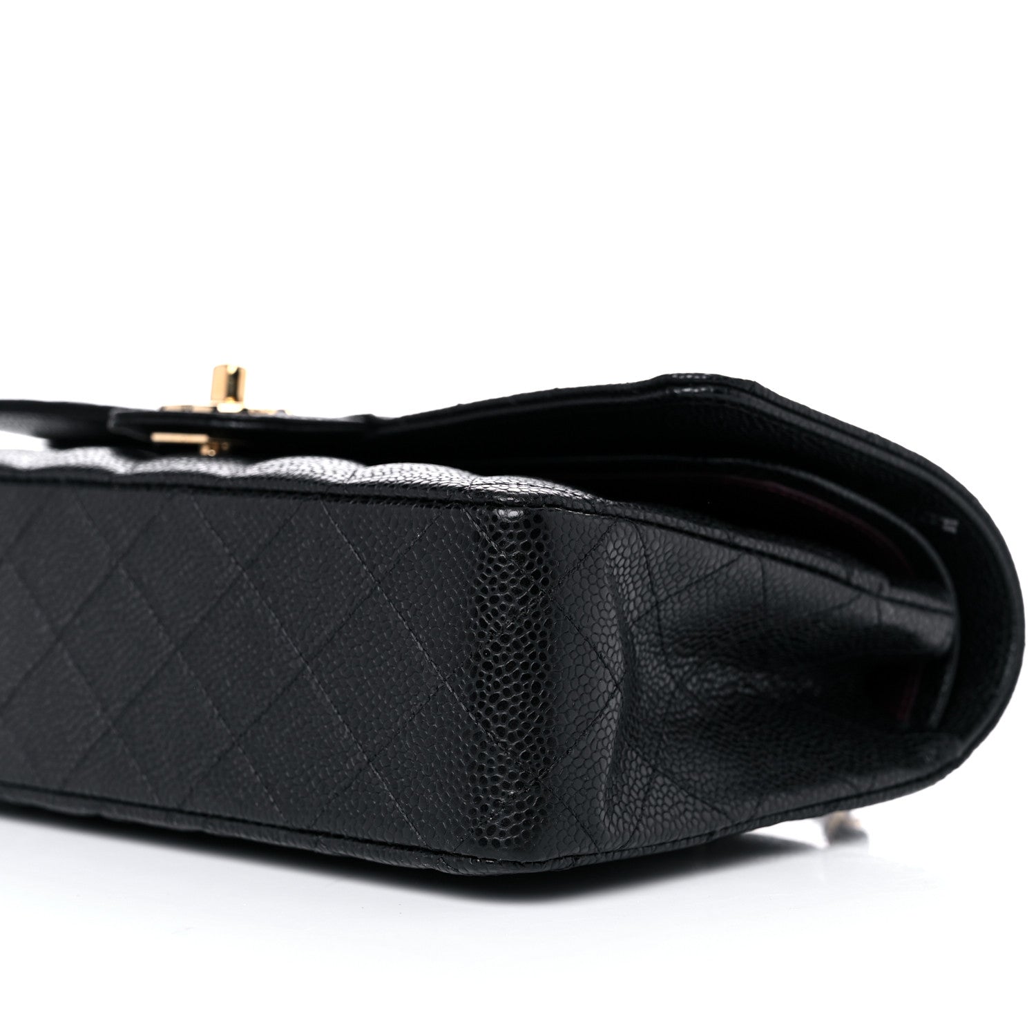 Chanel Caviar Quilted Medium Double Flap Black 9 of 10