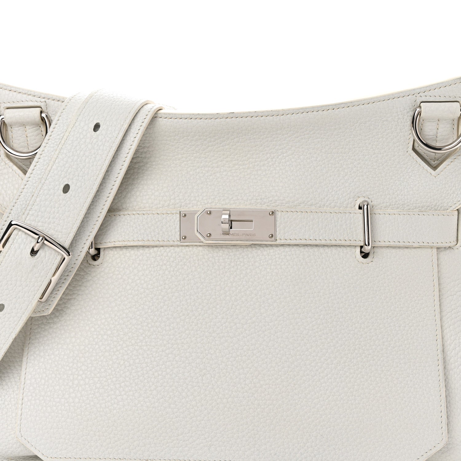 Hermes Taurillon Clemence Jypsiere 31 White 8 of 24
