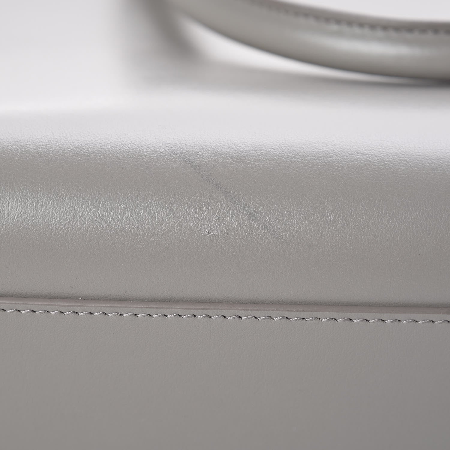 Saint Laurent Calfskin Small Monogram Cabas Fog 12 of 13