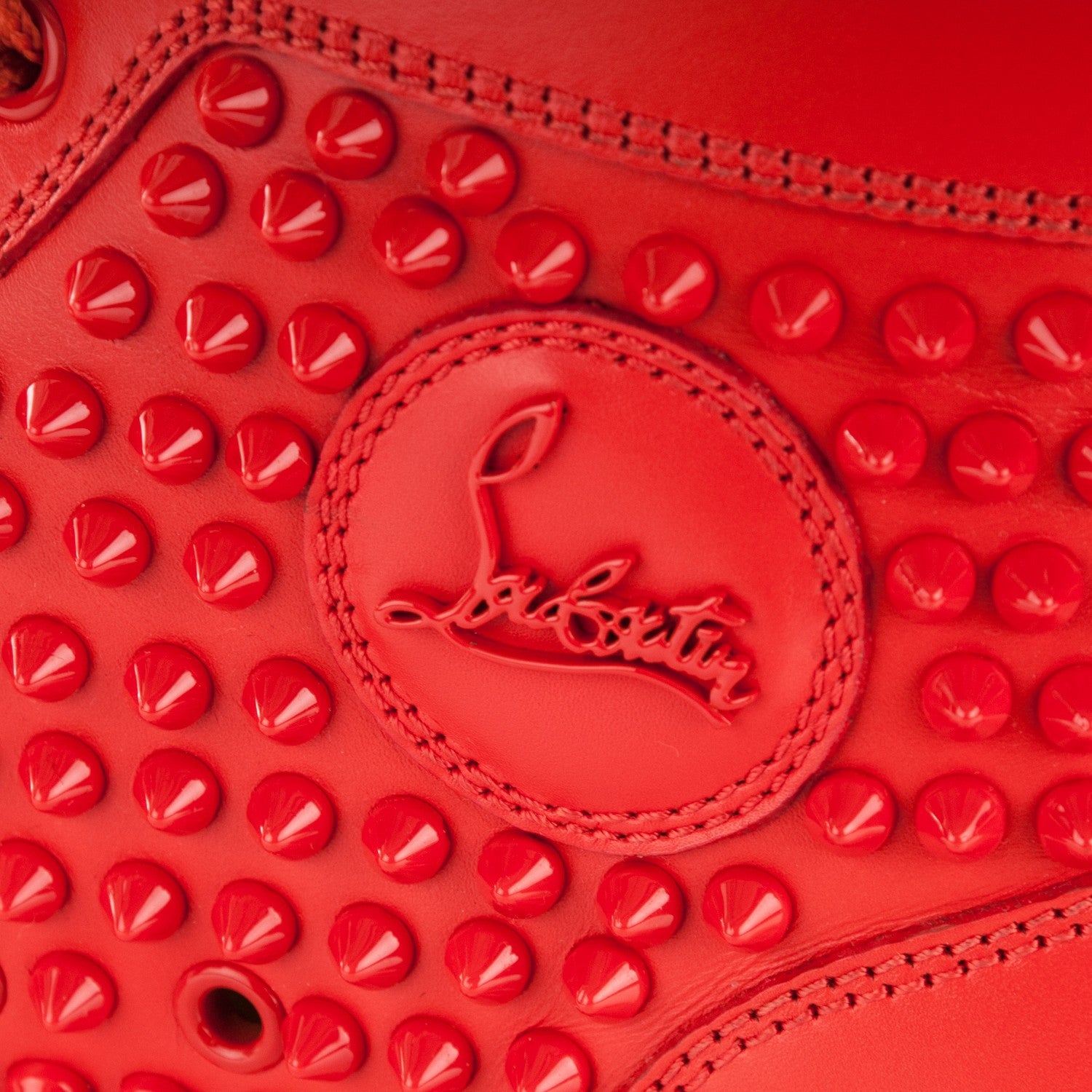 Christian Louboutin Mens Calfskin Louis Spikes Flat Sneakers 39 Capucine 8 of 8