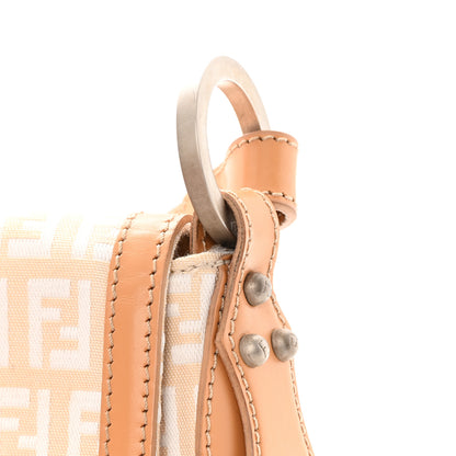 Fendi Zucchino Small Chef Shoulder Bag Beige White 15 of 15