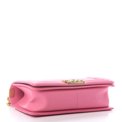 Chanel Calfskin Quilted Medium Boy Flap Pink 4 of 9