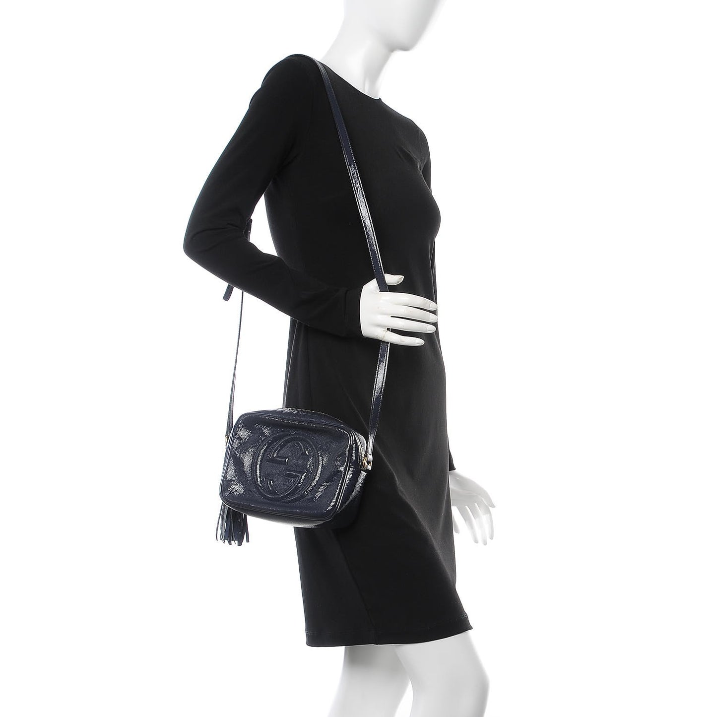 Vernice Naplack Small Soho Disco Bag Uniform Blue