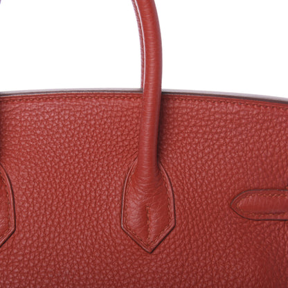 Hermes Togo Birkin 25 Rouge Garance 32 of 37