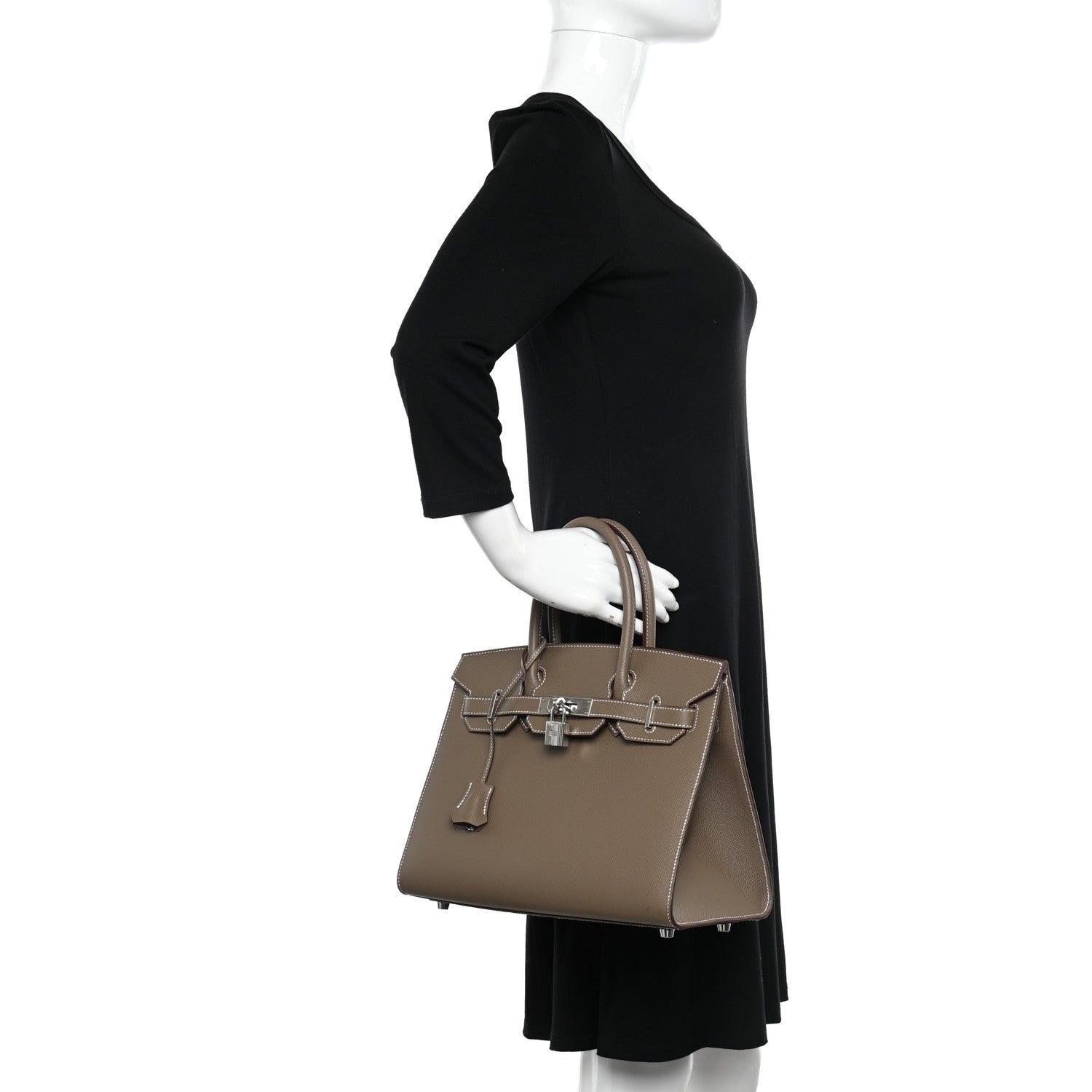 Hermes Epsom Birkin Sellier 30 Etoupe 2 of 11