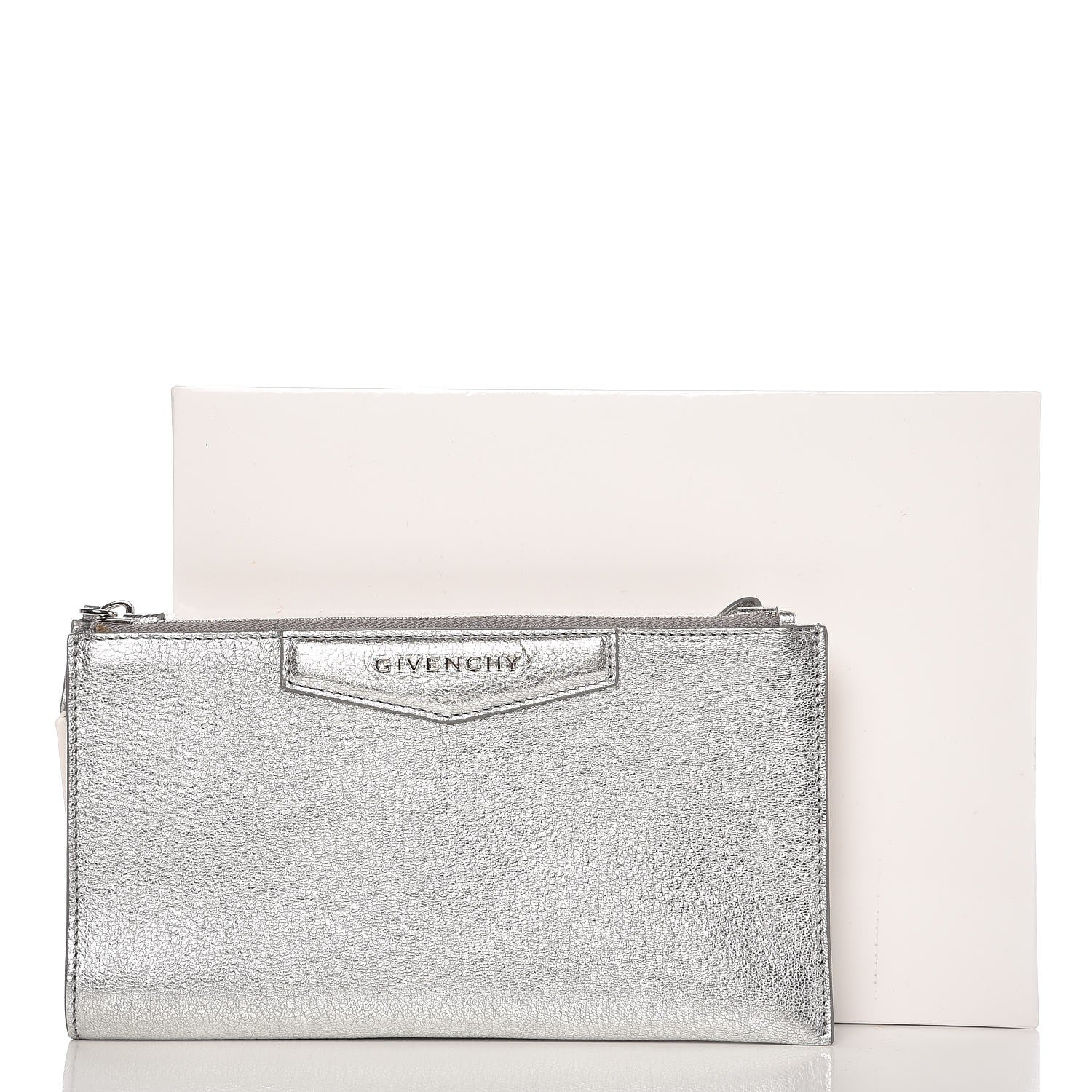Givenchy Metallic Grained Goatskin Antigona Crossbody Silver 11 of 11