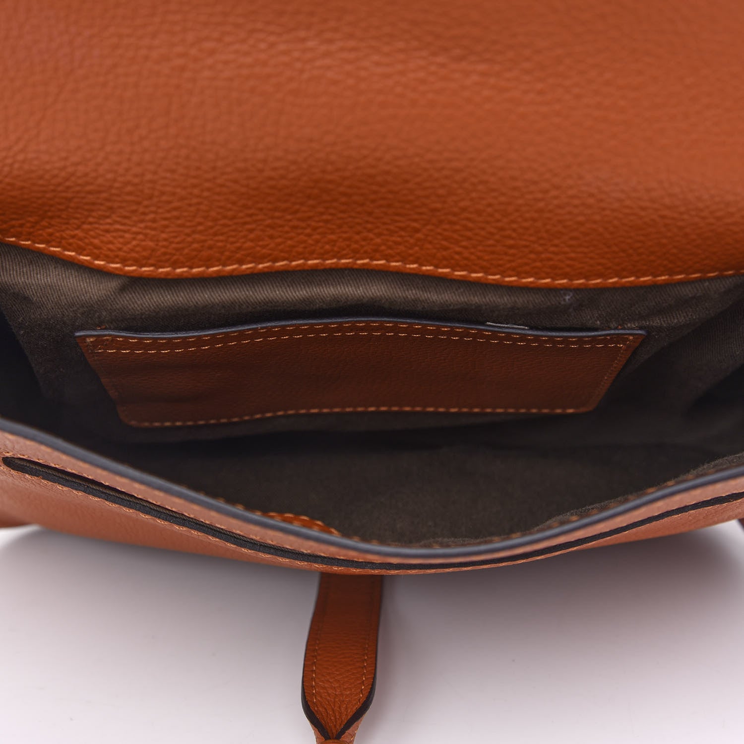 Chloe Calfskin Medium Marcie Round Crossbody Bag Tan 7 of 8