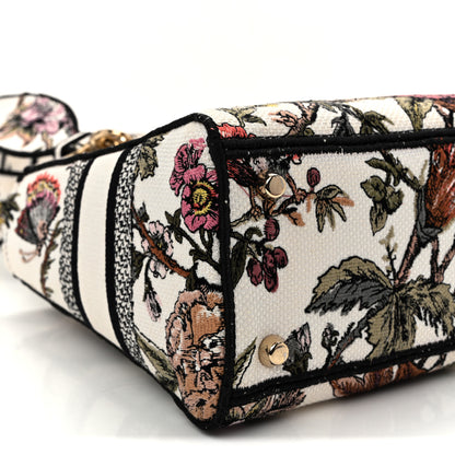 Christian Dior Canvas Embroidered Jardin Botanique Medium Lady D-Lite White Multicolor 9 of 12