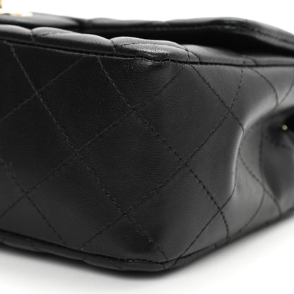 Chanel Lambskin Quilted Mini Rectangular Flap Black 9 of 10