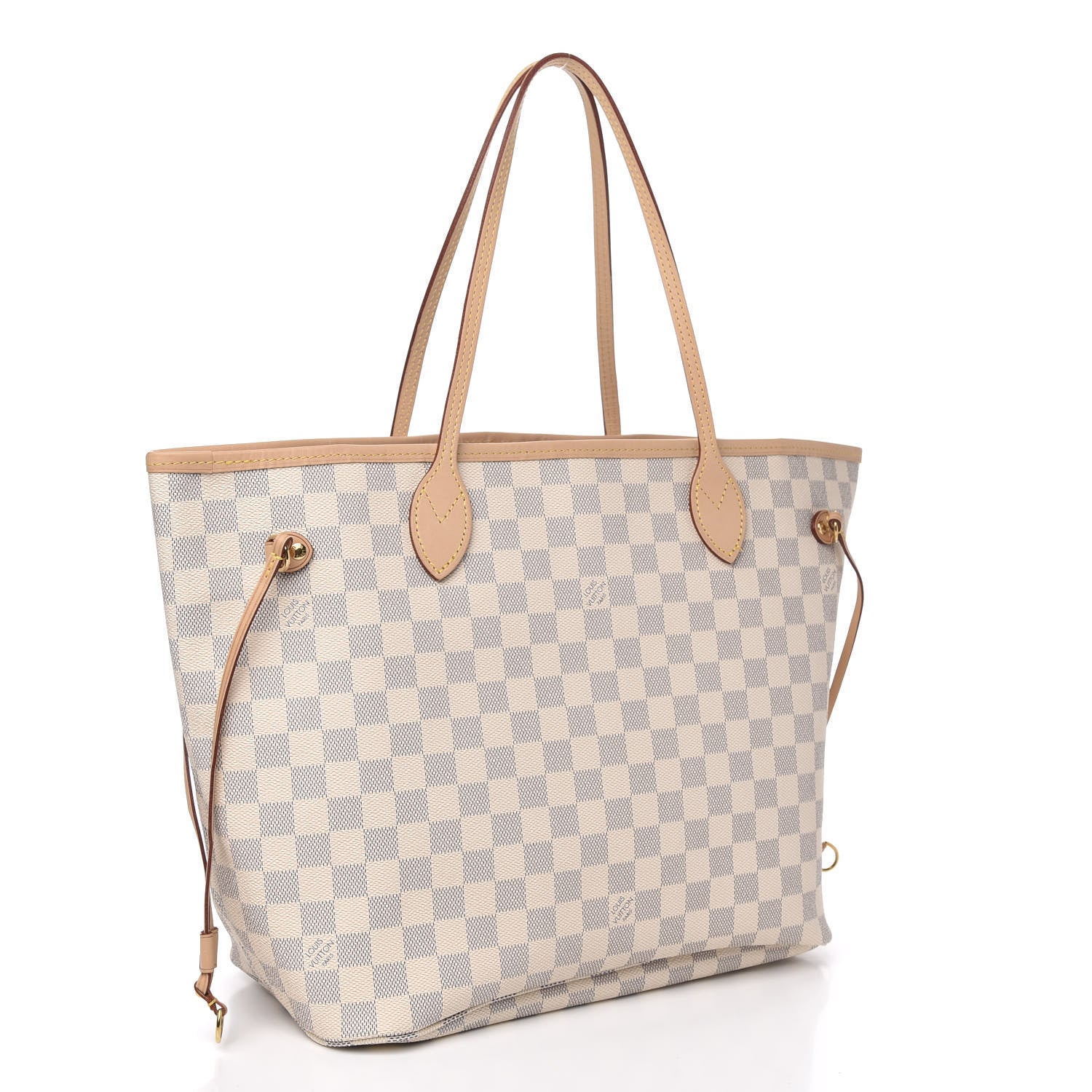 Louis Vuitton Damier Azur Neo Neverfull MM Rose Ballerine 3 of 11