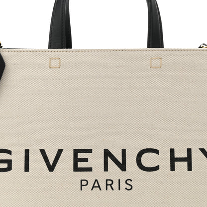 Givenchy Canvas Medium Tote Beige Black 8 of 12