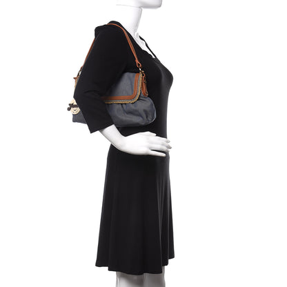 Fendi Denim Small Chef Shoulder Bag Blue 2 of 11
