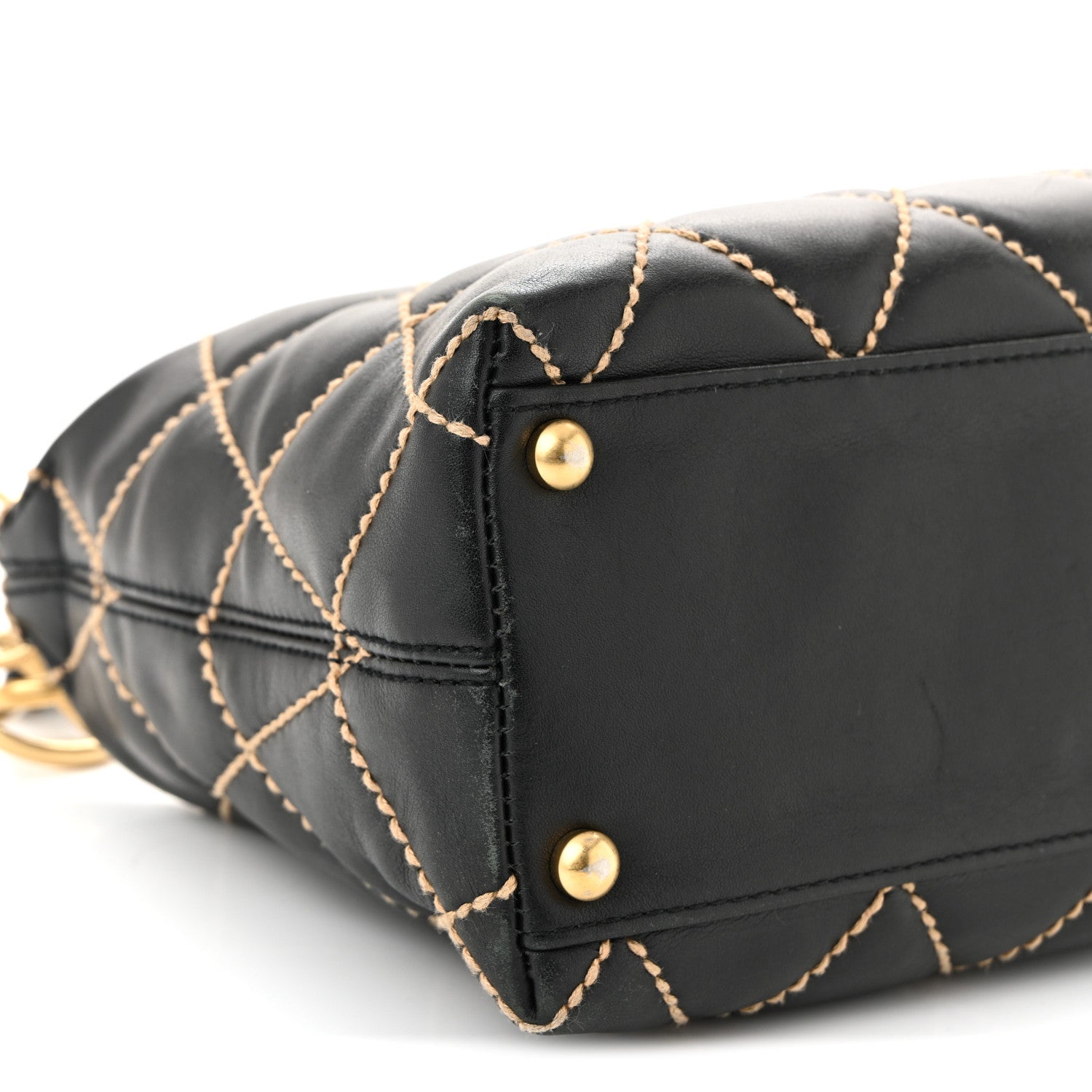 Chanel Calfskin Wild Stitch Hobo Black 9 of 11