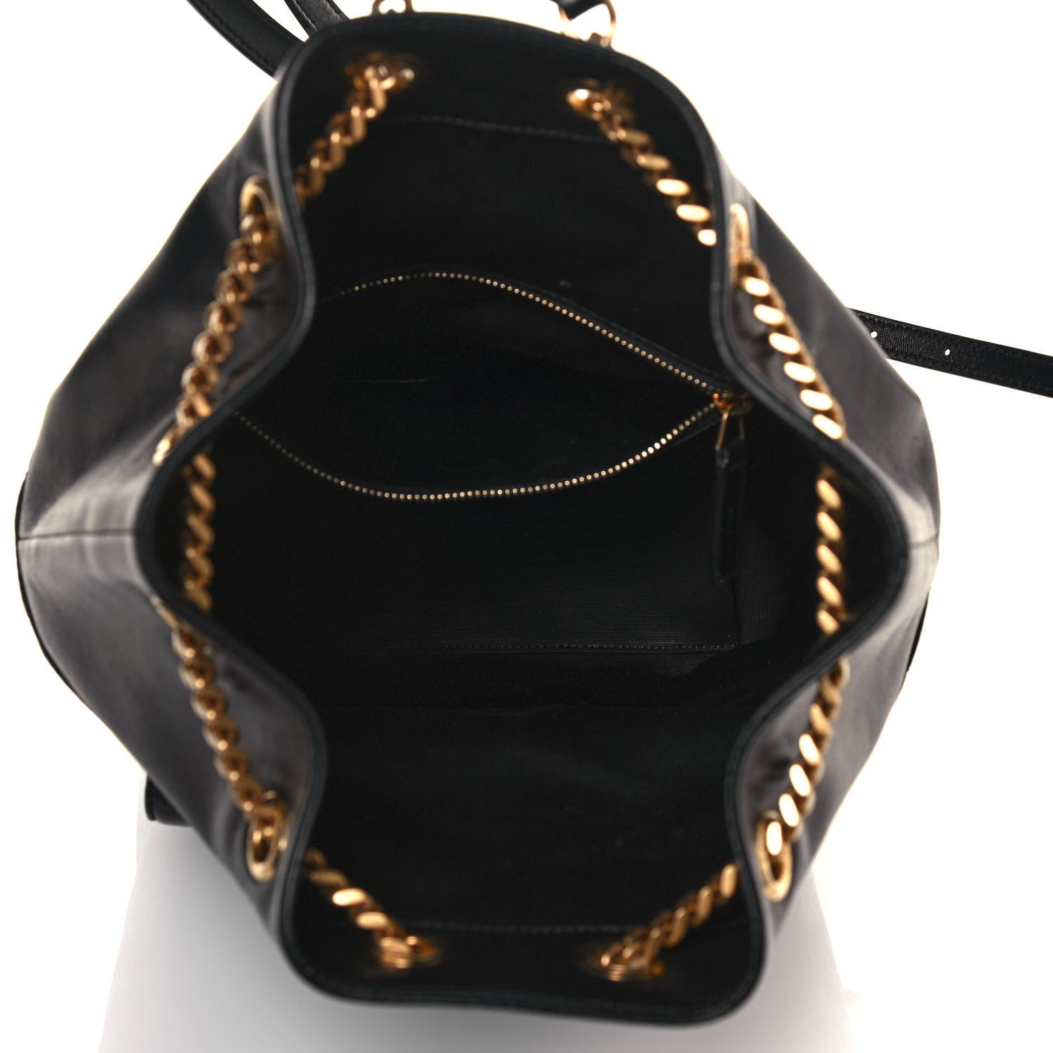 Saint Laurent Lambskin Matelasse Monogram Joe Backpack Black 4 of 12