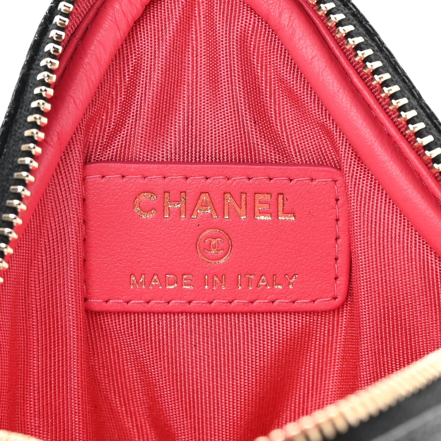 Caviar Quilted Diamond Coin Purse With Chain Black